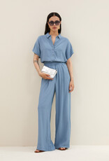 By-bar barley viscose blouse blue stone