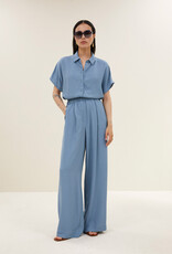 By-bar barley viscose blouse blue stone