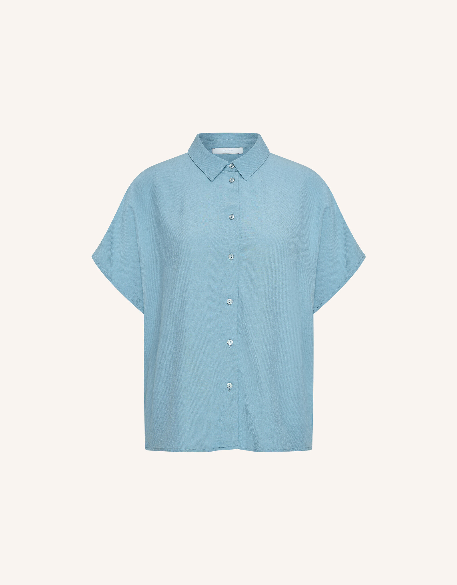 By-bar barley viscose blouse blue stone