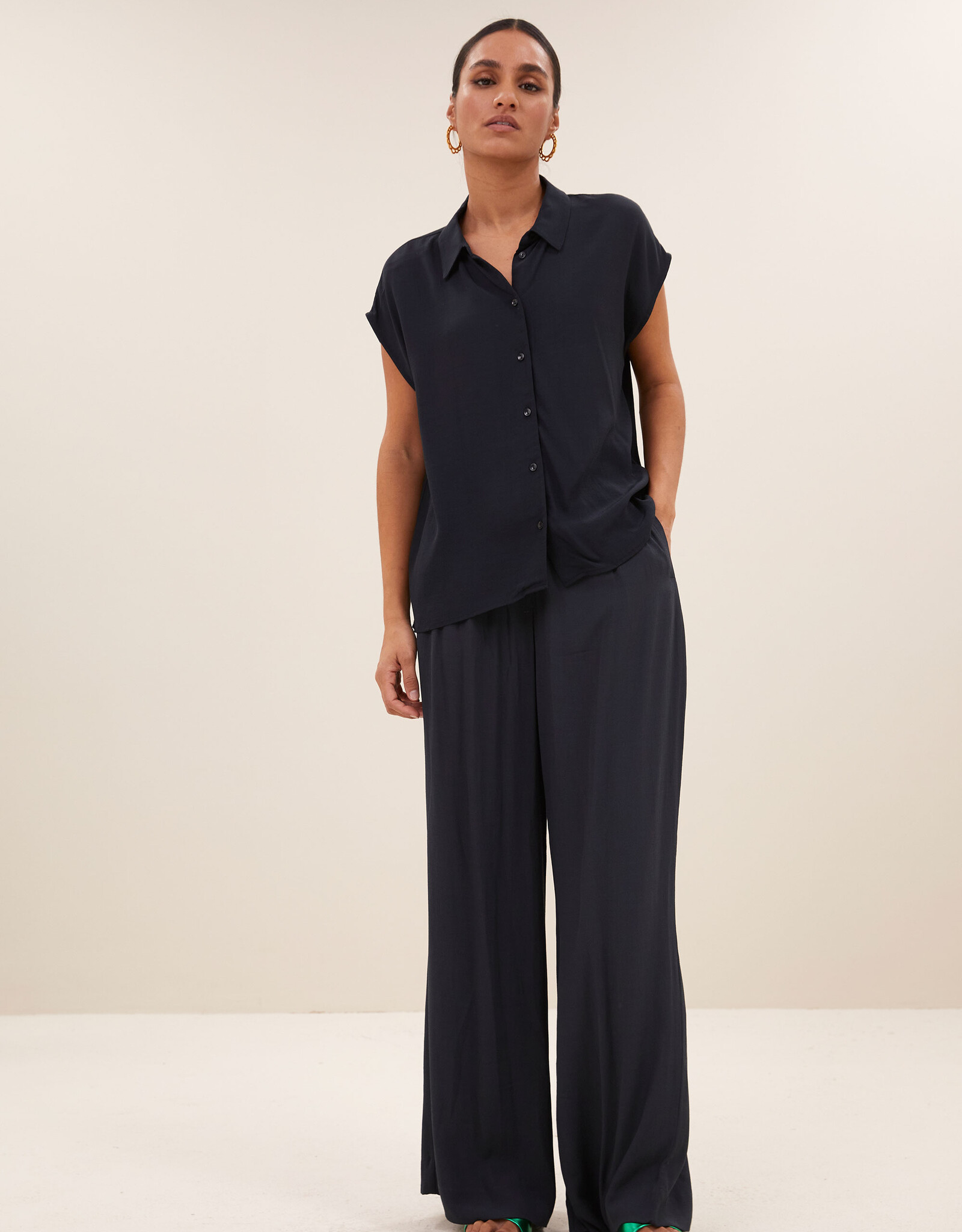 By-bar kiek viscose top graphite SS26