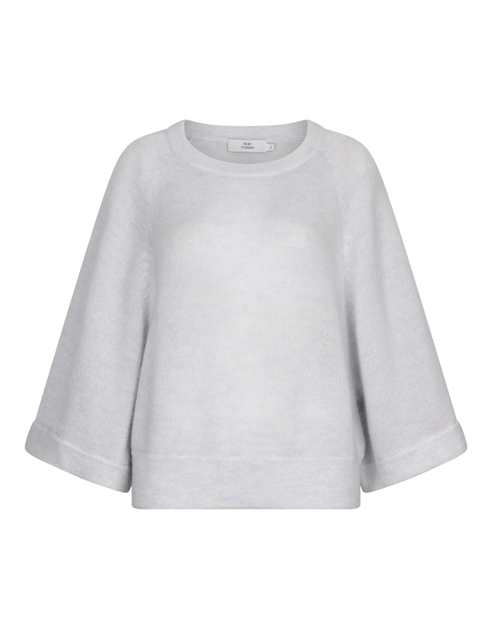 Ruby Tuesday VELUSE Knitted wide sleeves alpaca blend sweater Denim blue