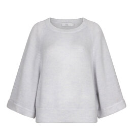 Ruby Tuesday VELUSE Knitted wide sleeves alpaca blend sweater Denim blue