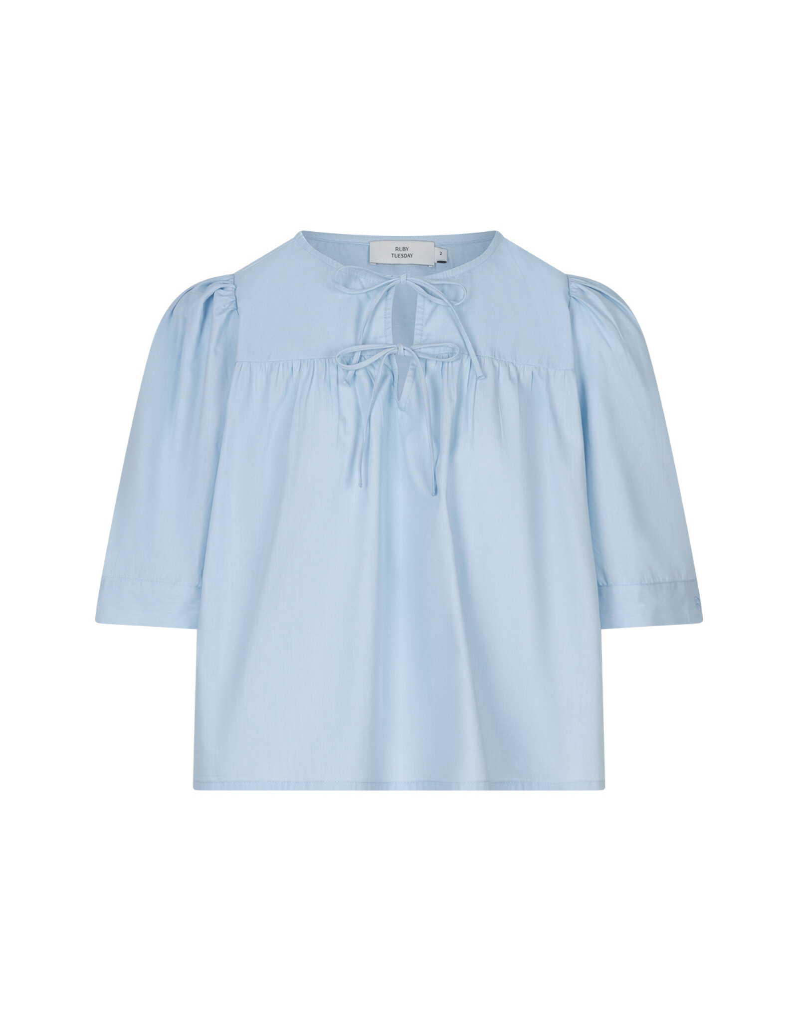 Ruby Tuesday IELINE short sleeves poplin top Light blue