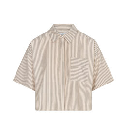 Ruby Tuesday CLODIA Half sleeves shirt Camel stripe