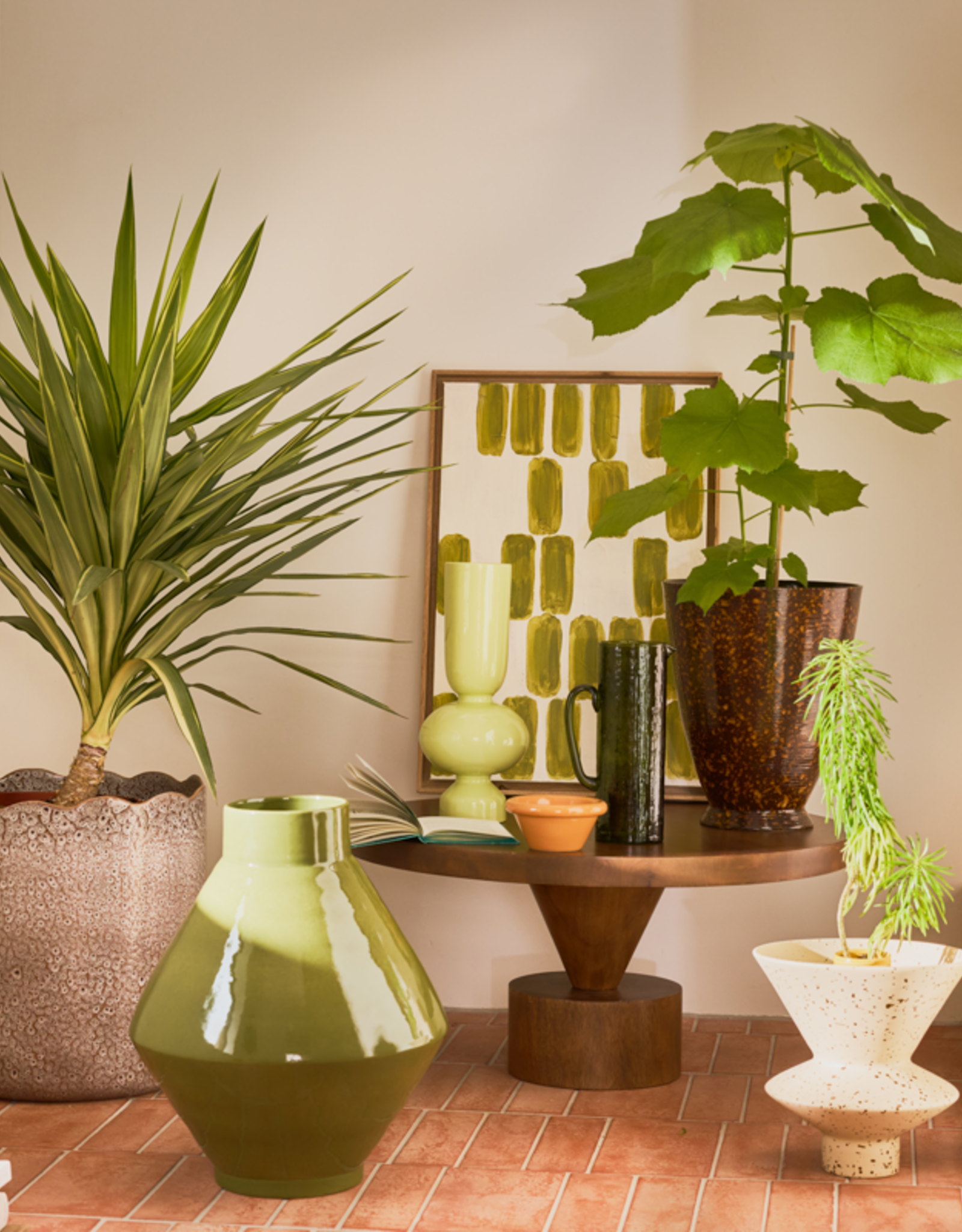 Urban Nature Culture Urban Nature CUlture jug hammered banana palm