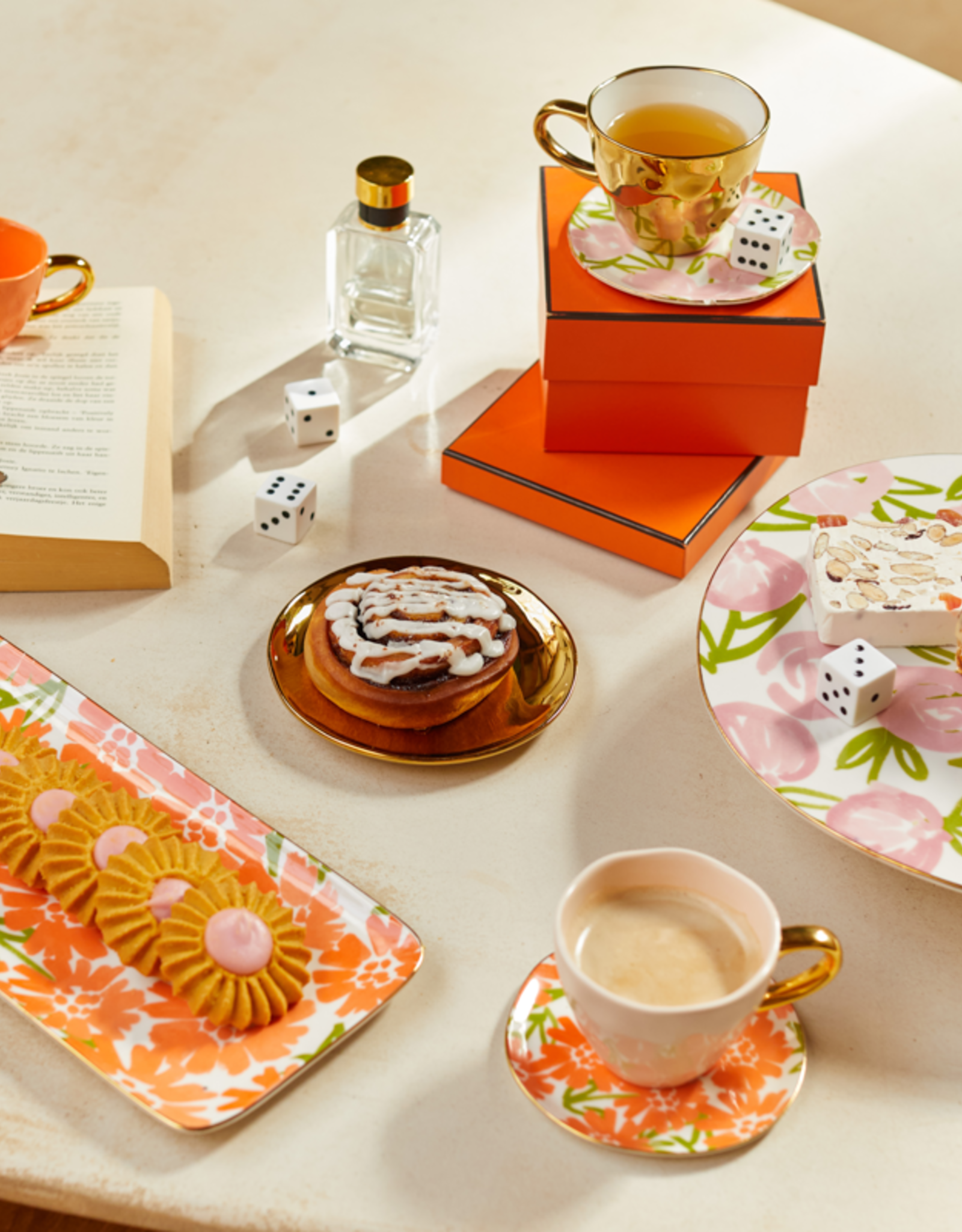 Urban Nature Culture Urban Nature Culture Good Morning plate, Palesa, Set of 2, Flamingo pink