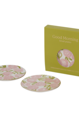 Urban Nature Culture Urban Nature Culture Good Morning plate, Palesa, Set of 2, Flamingo pink