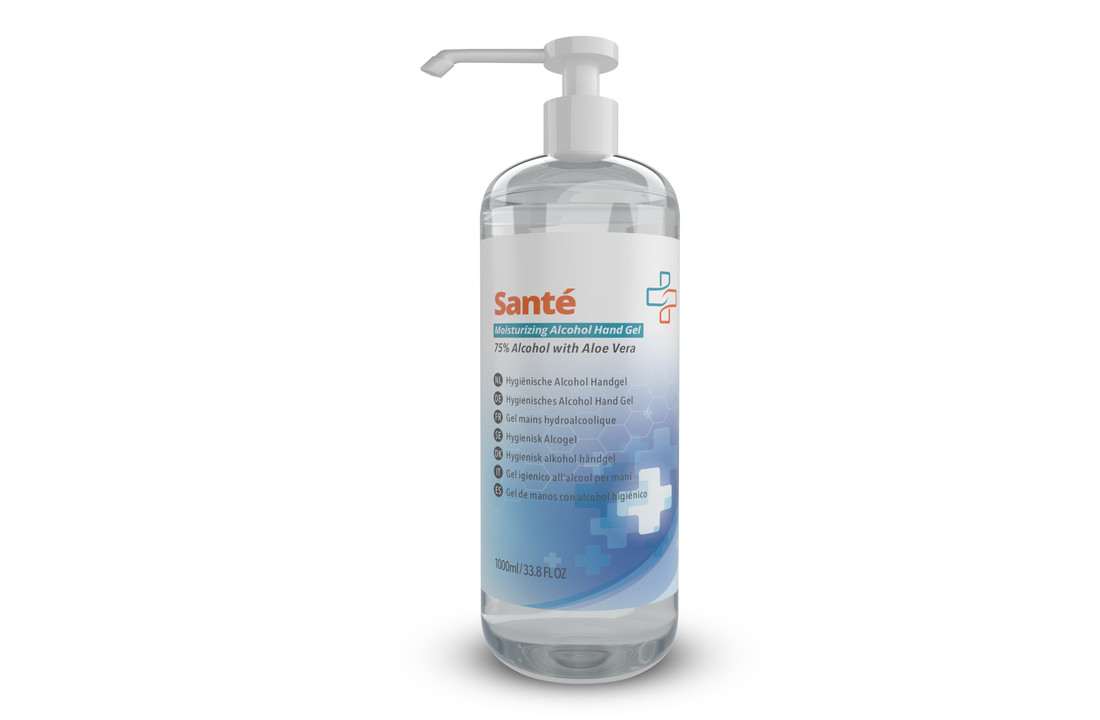 Sanitizer Station 1.0 – handgel desinfectiezuil + 1L Desinfecterende Handgel