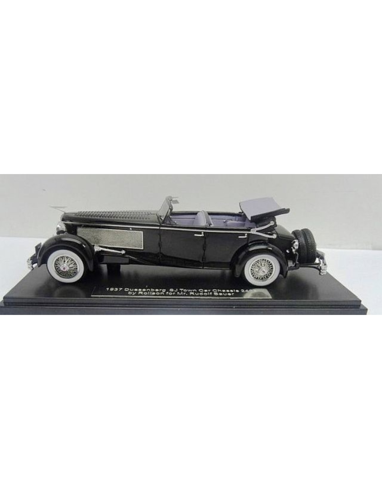 Duesenberg by Rollston/Rollson DUESENBERG SJ TOWN CAR CHASSIS 2405 BY ROLLSON FOR Mr.RUDOLF BAUER-1937(open top)black