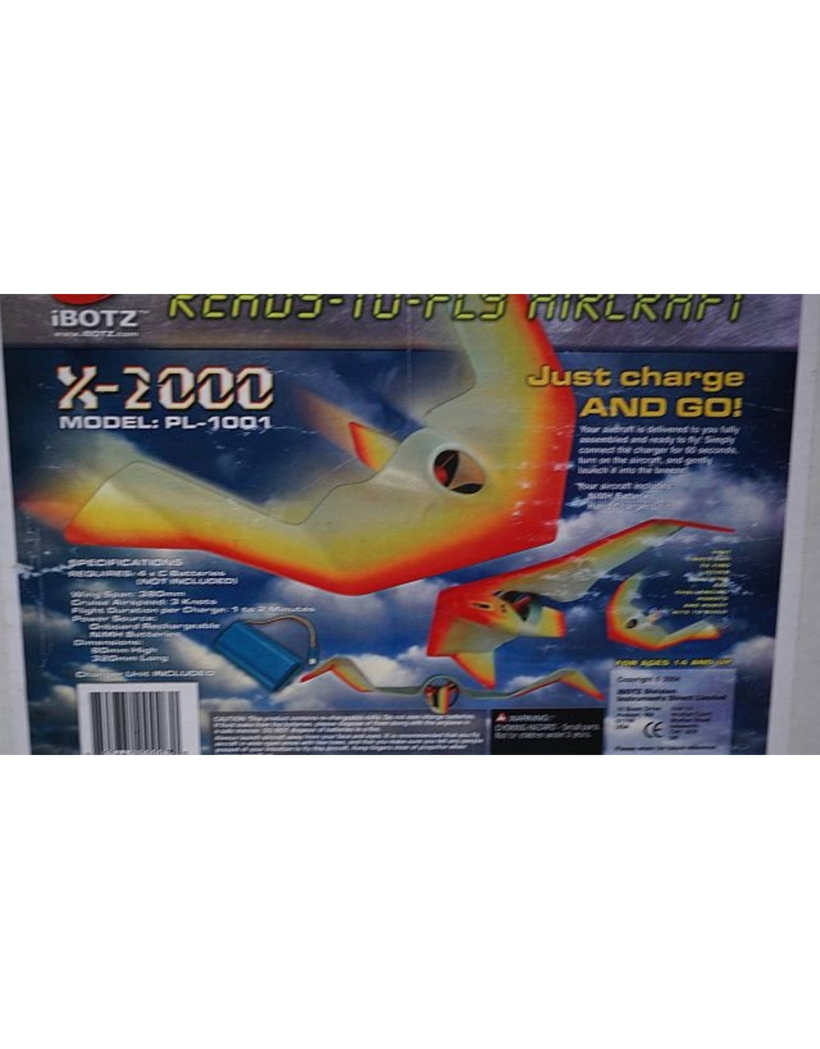 X-2000 iBOTZ X-2000 PL1001 Flying Wing
