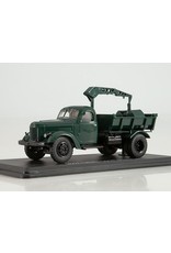 ZiL ZiL-MMZ-585L DUMP TRUCK WITH HYDRAULIC CRANE LZAP-40(dark green)