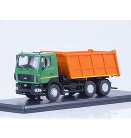 MAZ(Minski Avtomobilnyi Zavod) MAZ-6501 DUMPER TRUCK(facelift)green/orange MAZ(Minski Avtomobilnyi Zavod) MAZ-6501 DUMPER TRUCK(facelift)green/orange