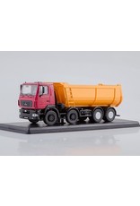 MAZ(Minski Avtomobilnyi Zavod) MAZ-6516 DUMPER TRUCK 8x4(facelift)red/orange