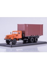 KrAZ KRAZ-257B1 CONTAINER TRUCK(orange)