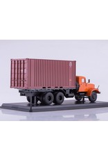 KrAZ KRAZ-257B1 CONTAINER TRUCK(orange)