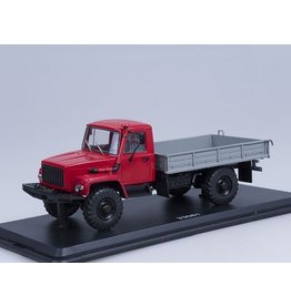 GAZ GAZ-33081 4x4 FLATBED TRUCK(dark red)