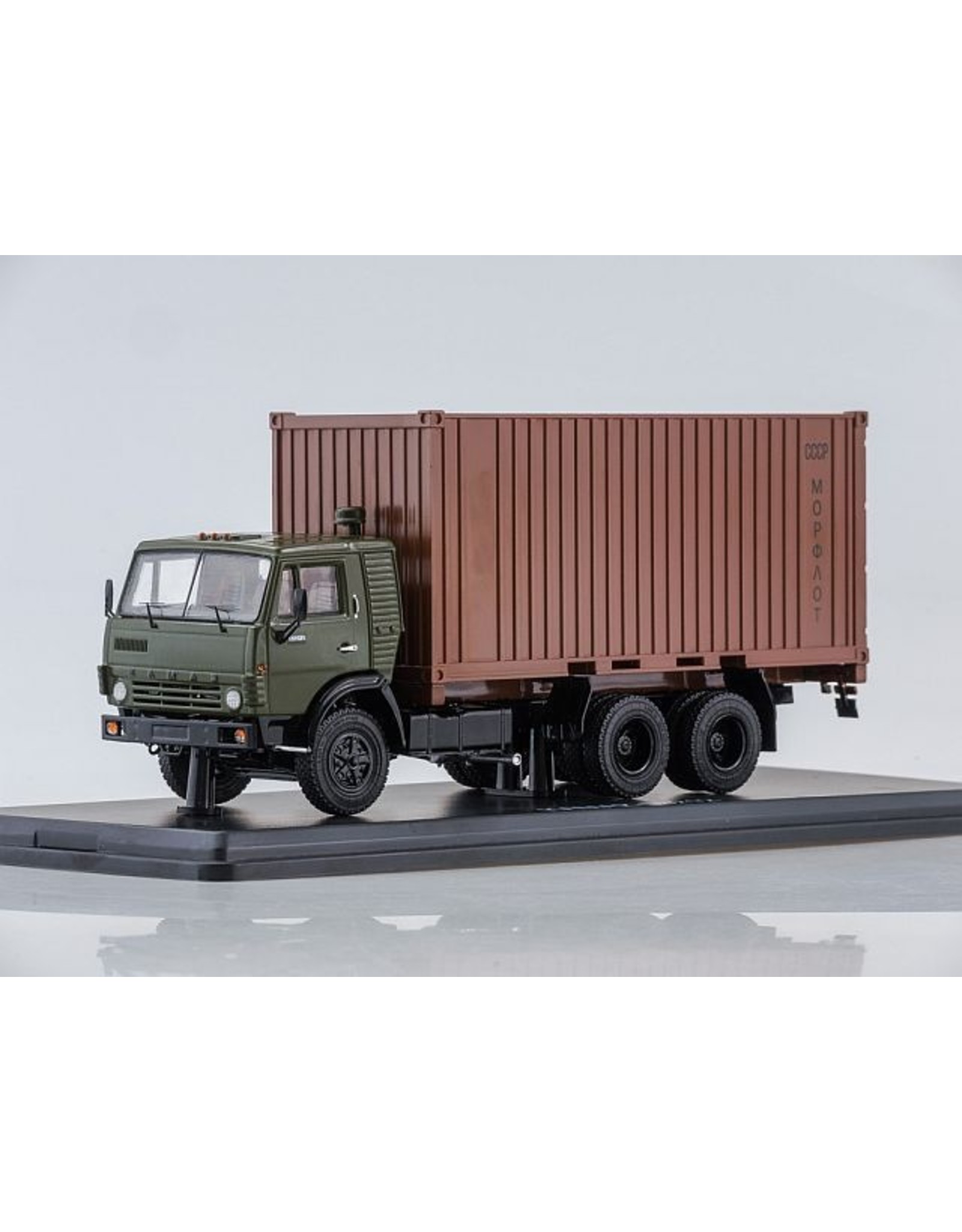 KAMAZ KAMAZ-53212 WITH 20ft.CONTAINER(khaki/brown)