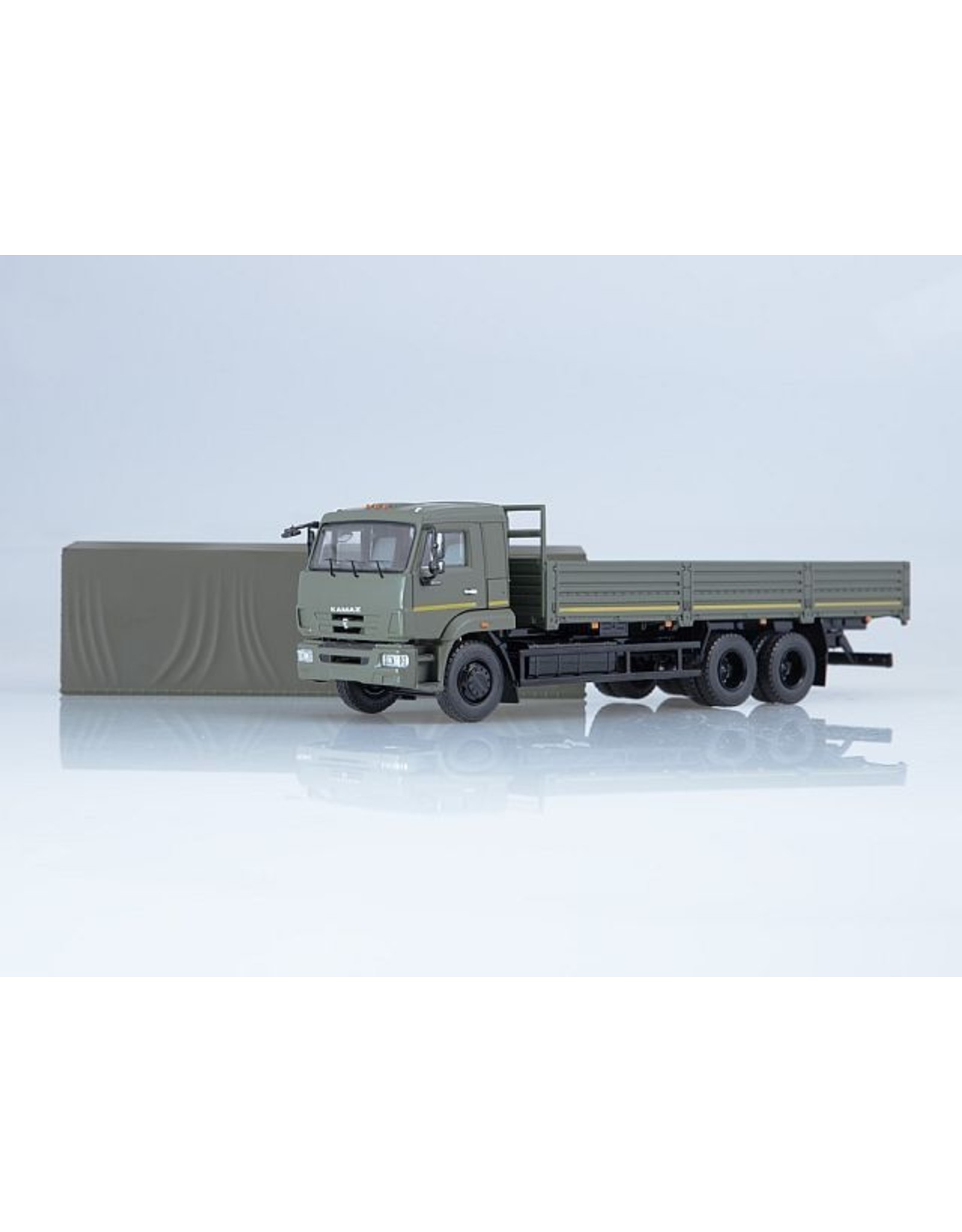 KAMAZ KHAMAZ-65117 FLATBED TRUCK WITH TILT(facelift)khaki