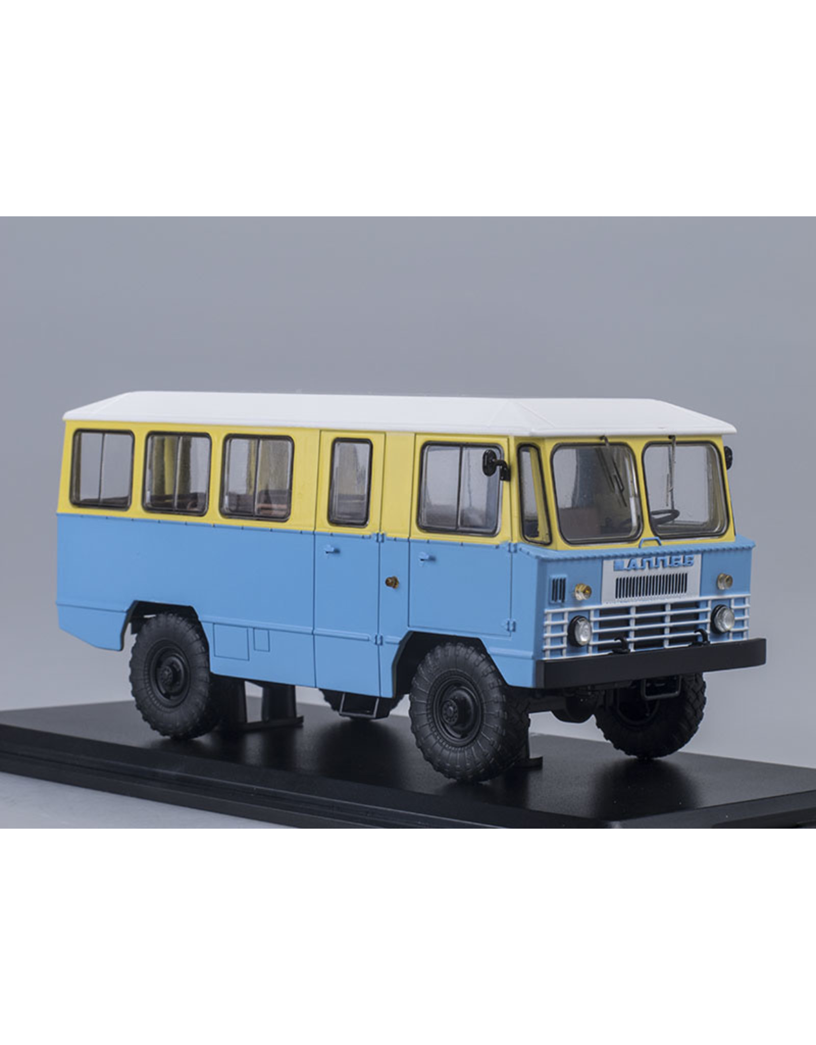 GAZ Soviet Army bus APP-66(yellow/blue).