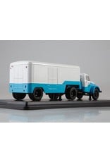 GAZ GAZ-51P tractor truck with PAZ-744 semitrailer(white/blue)