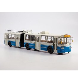 ZiU ZiU-10 ARTICULATED TROLLEYBUS,route no.3(white/light blue)