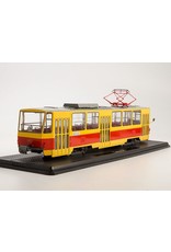 Tatra Tatra-T6B5 tram(red/yellow).