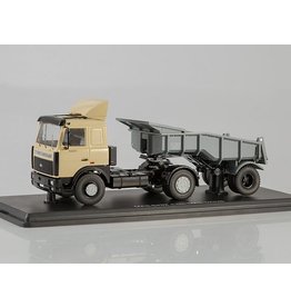 MAZ(Minski Avtomobilnyi Zavod) MAZ-5432 tractor truck with dumper semitrailer MAZ-5232V