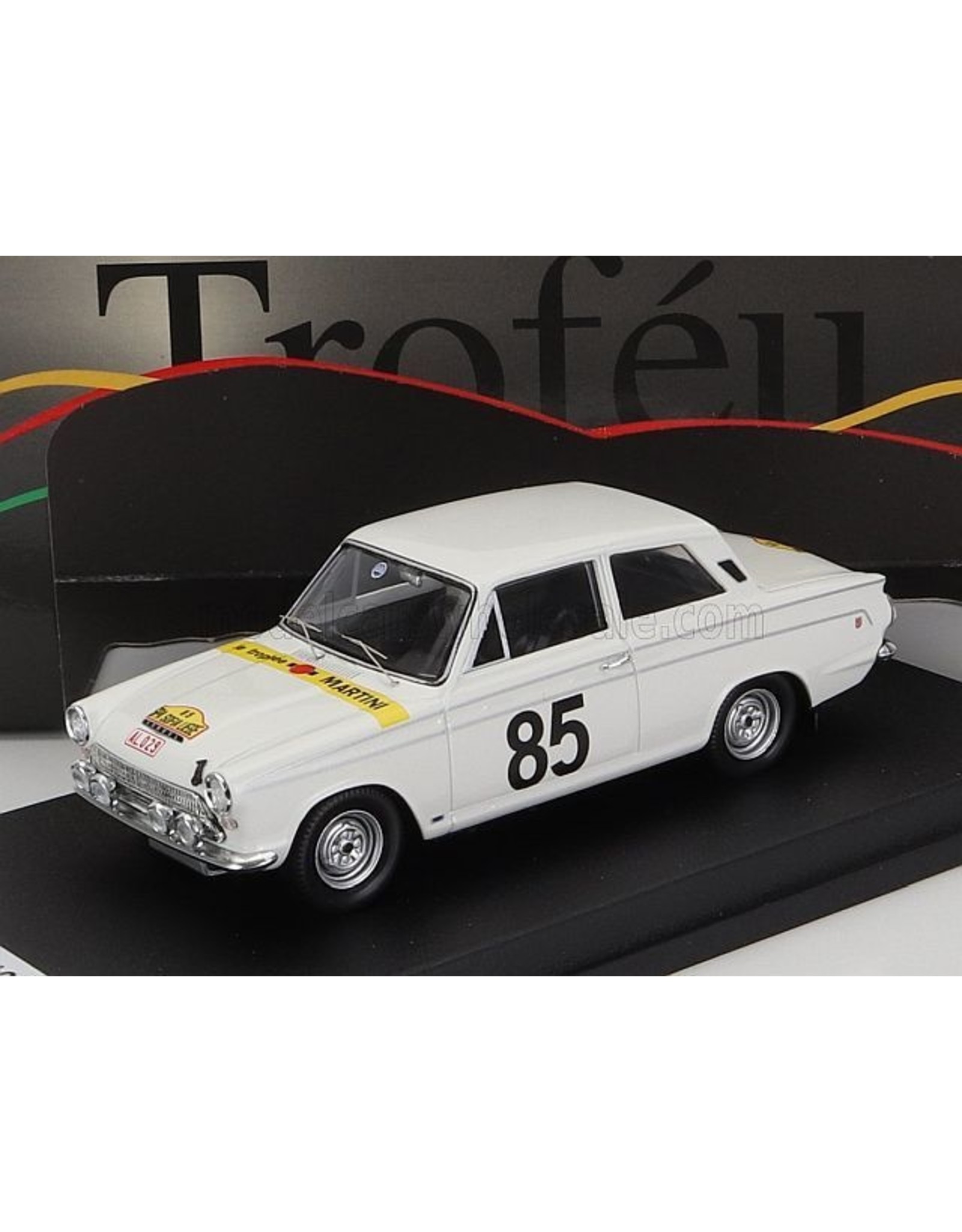 Ford by Lotus Ford Cortina GT(white)No.85,Rally Luik-Rome-Luik(1964)G.Stapelaere/E.Meeuwissen