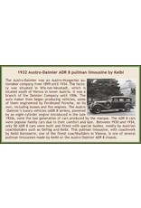 Austro Daimler by Keibl Austro Daimler ADR8(1932)pullman limousine by Keibl(coverd wheels and  trunk)black