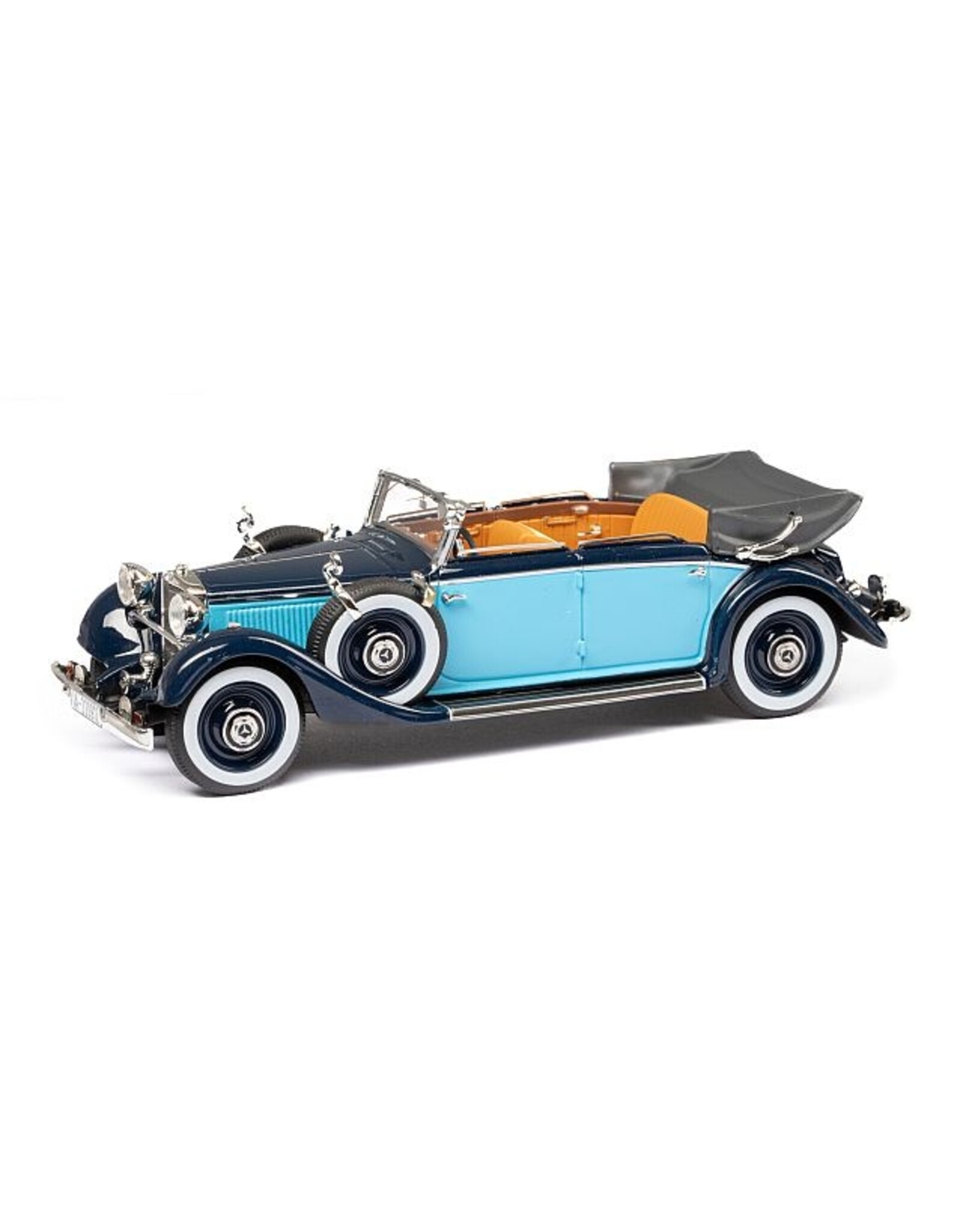 Mercedes-Benz Mercedes-Benz 290(W18)1933-36 cabriolet D-long wheelbase-open roof-2 tones blue