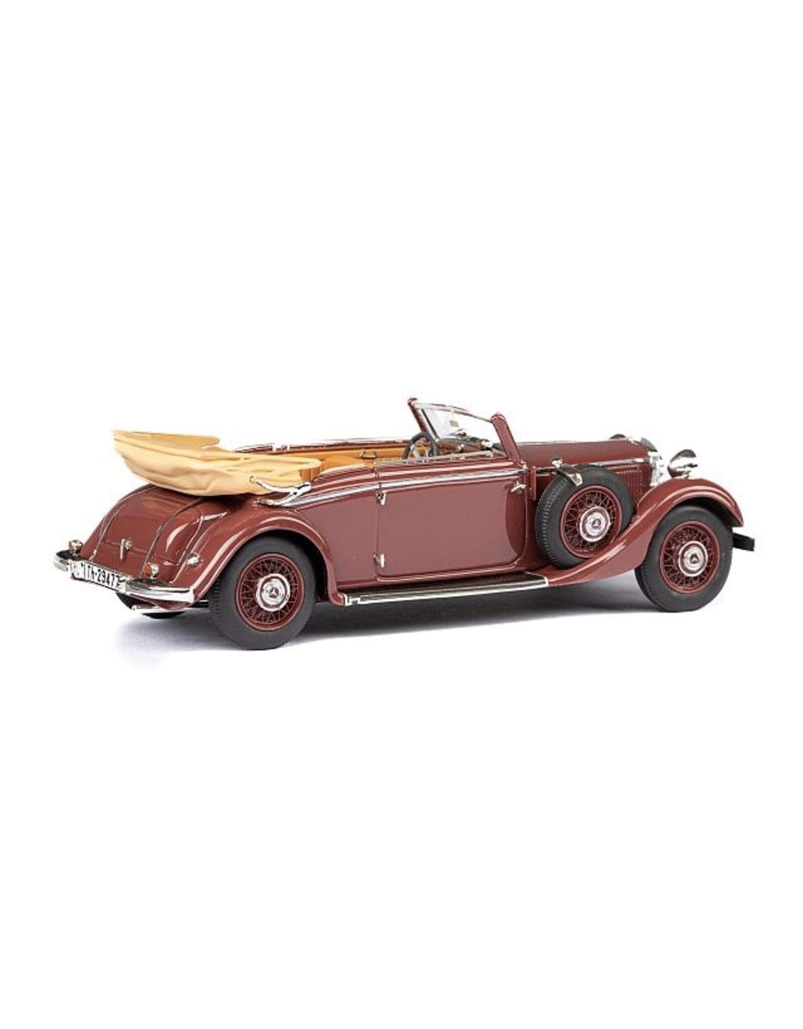 Mercedes-Benz Mercedes-Benz 290(W18)1933-36 cabriolet B-long wheelbase-open roof-chestnut brown