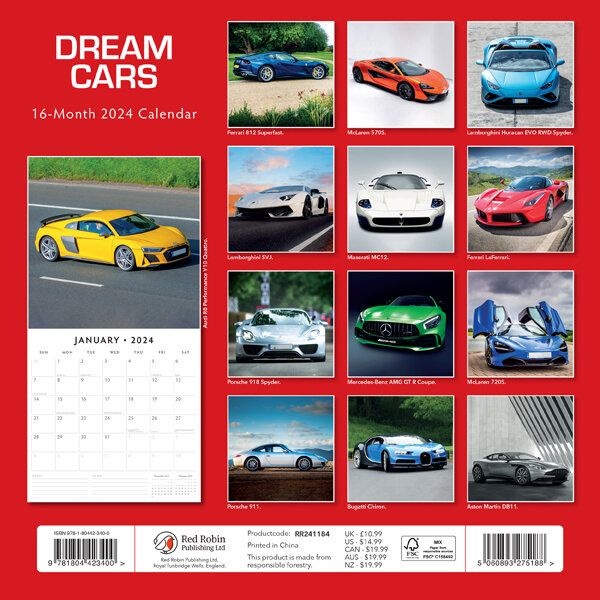 ArtToys Calendar Dream Cars(2024)