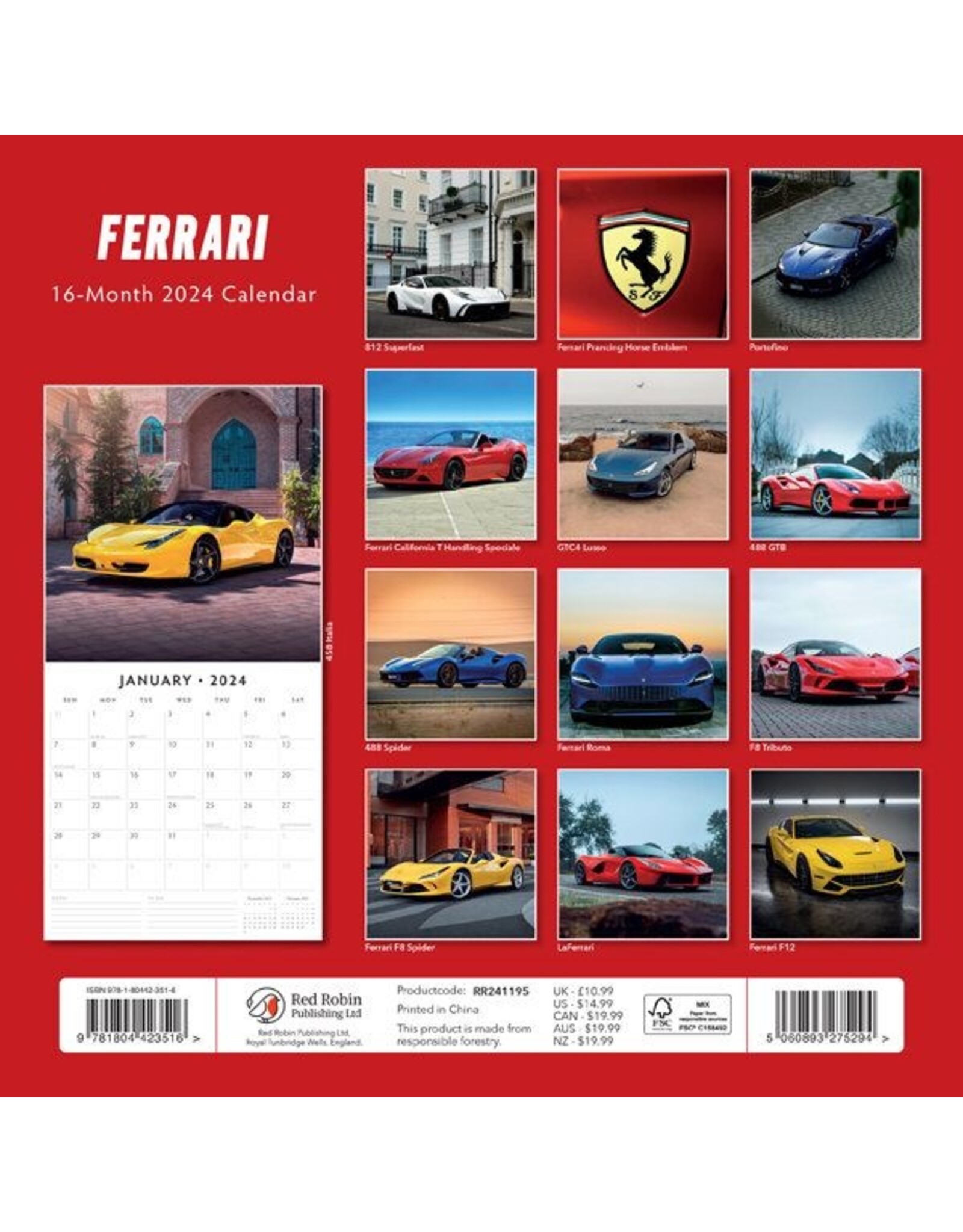 Accessories Calendar Ferrari(2024)