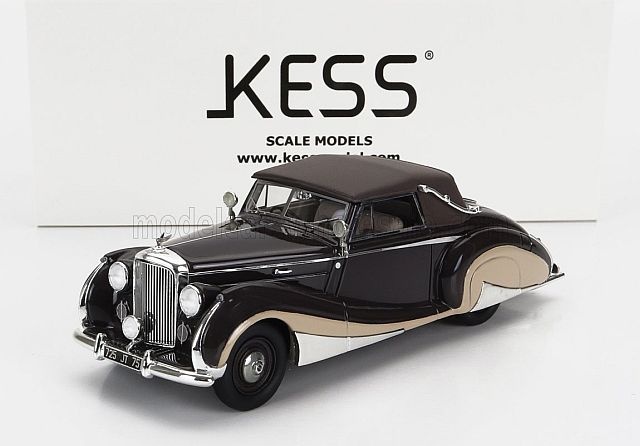 Kess-model Bentley Mkvi Franay Snb26bh Drophead Coupe Cabriolet Closed 1947 1:43 Hnědý Krém