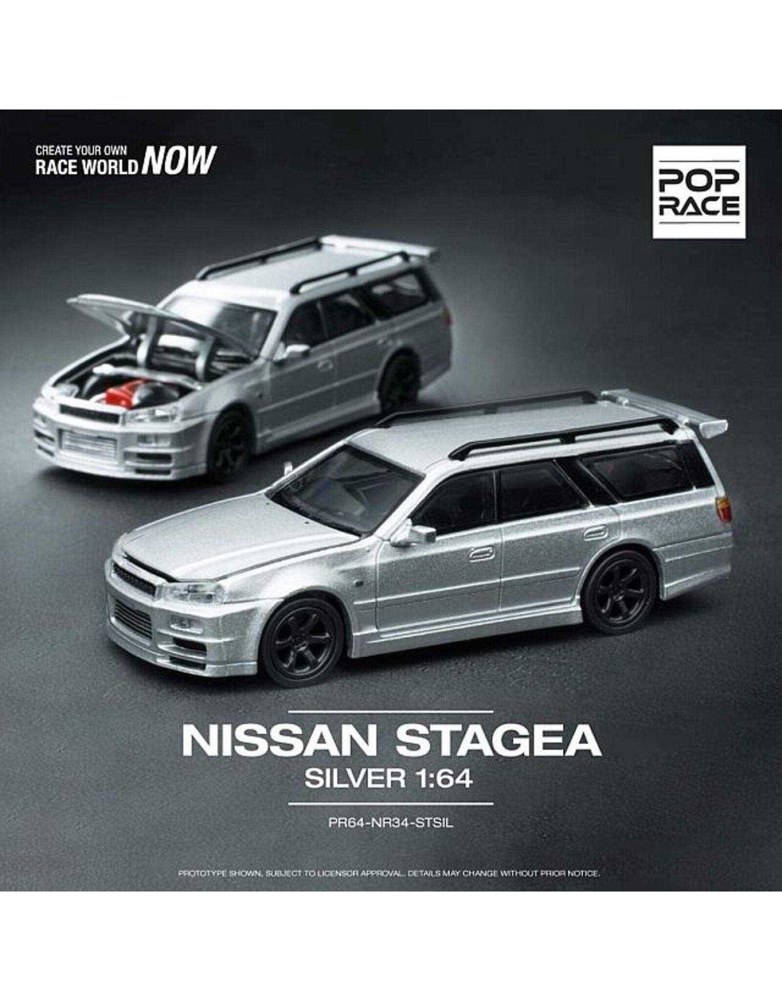 Nissan Nissan Stagea GT-R R34(silver)