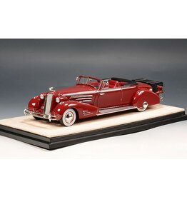 Cadillac by Fleetwood. Cadillac 452D V16 Victoria(1934)Convertible Coupe(open roof)maroon