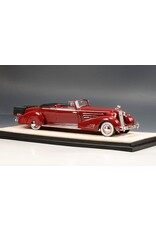 Cadillac by Fleetwood. Cadillac 452D V16 Victoria(1934)Convertible Coupe(open roof)maroon