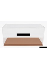 Accessories Display box base with fake leather bottom  1/18-yellow/brown