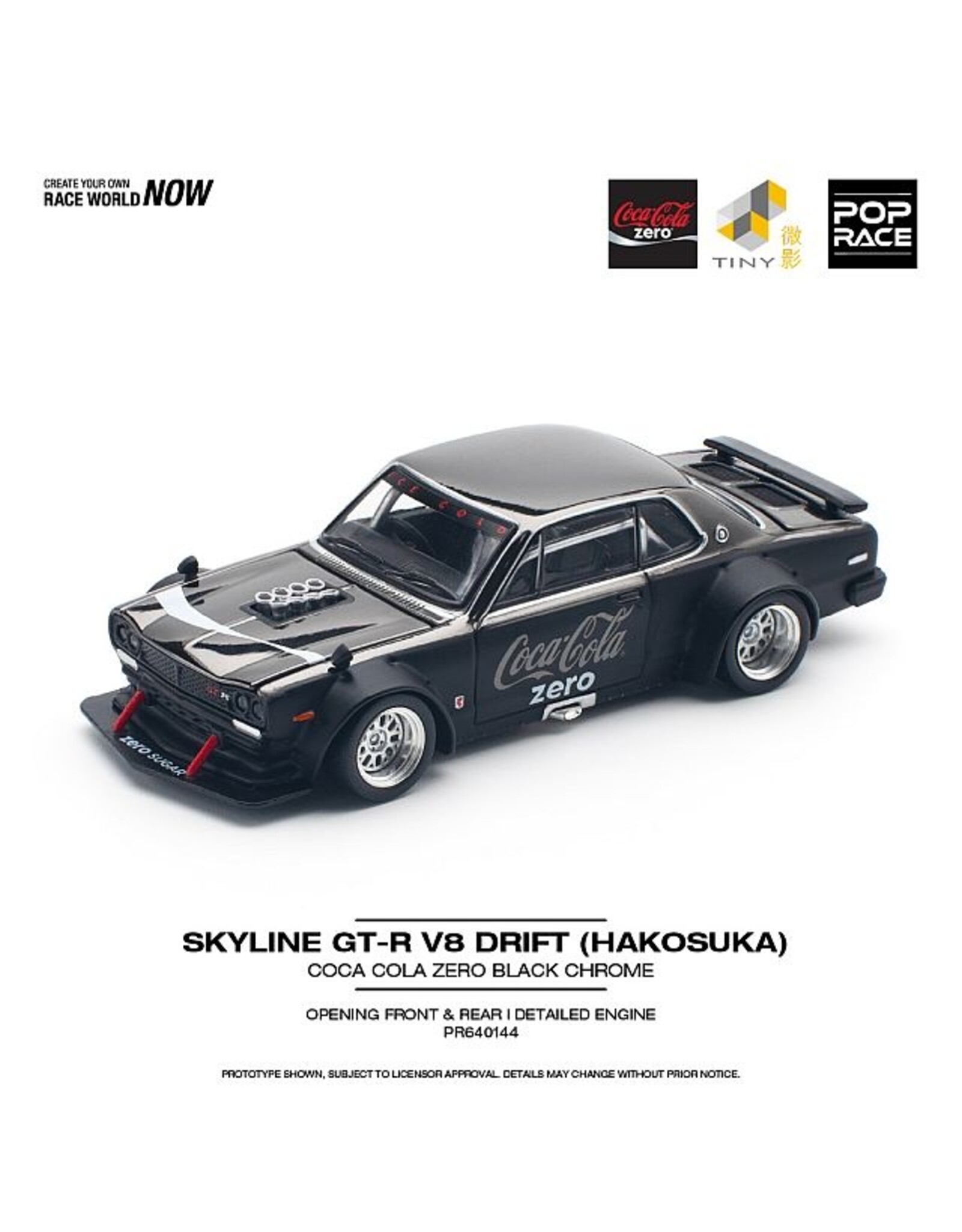 Nissan Skyline GT-R Drift(Hakosuka)Coca-Cola(chrome black)