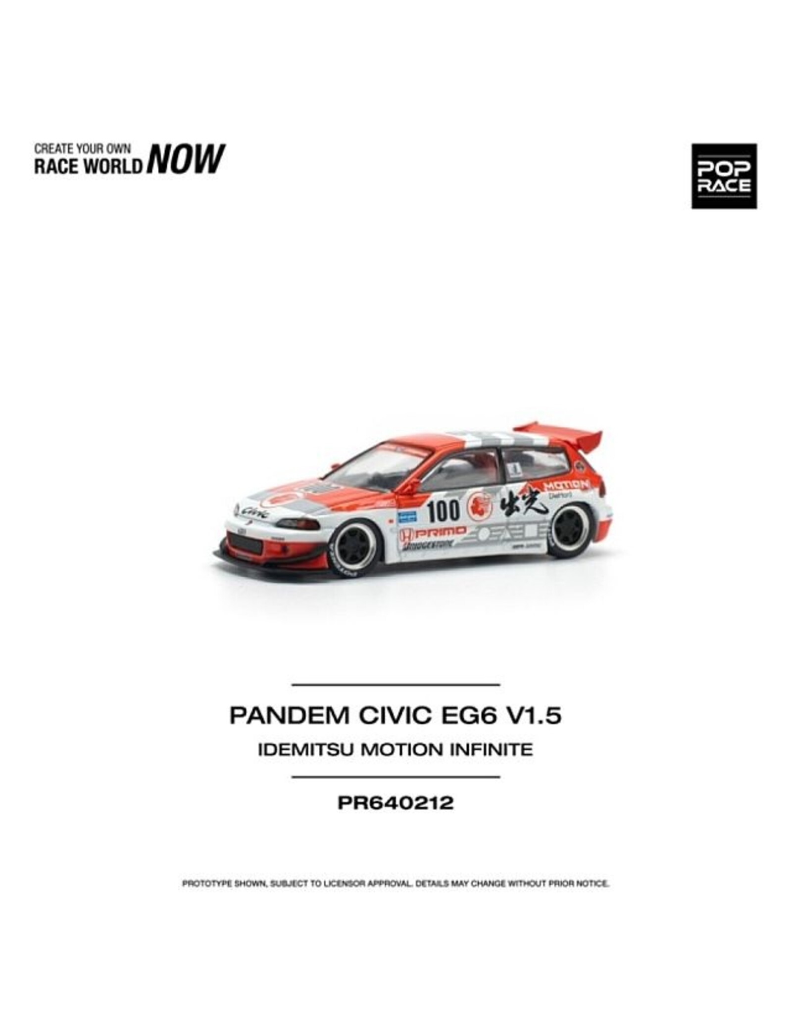 Honda by Mugen Pandem Civic V1.5 Idemitsu Motion Infinite #100