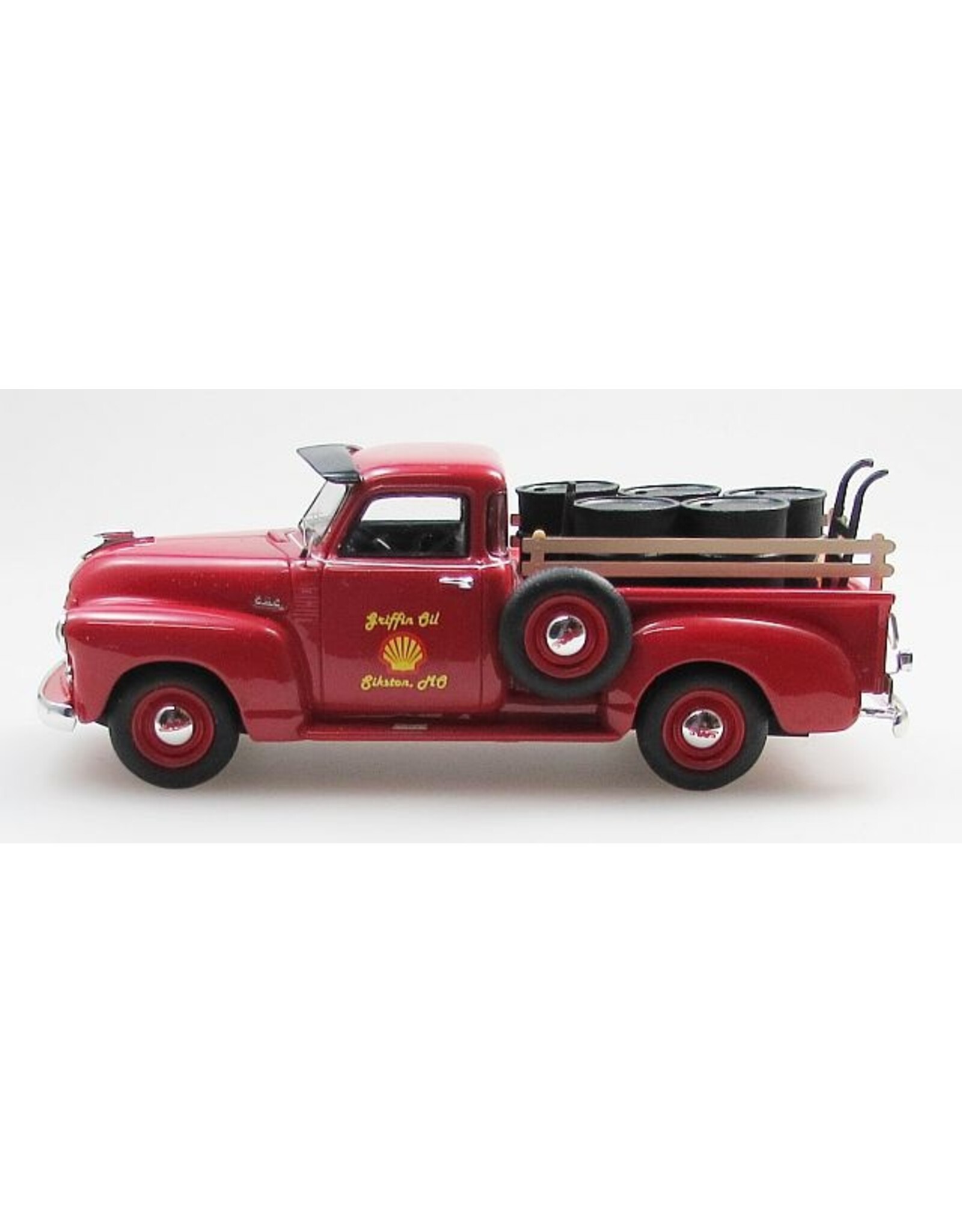 GMC GMC Serie 100 5-window pick-up(1952)Shell Oil delivery truck(with fuel barrels)red