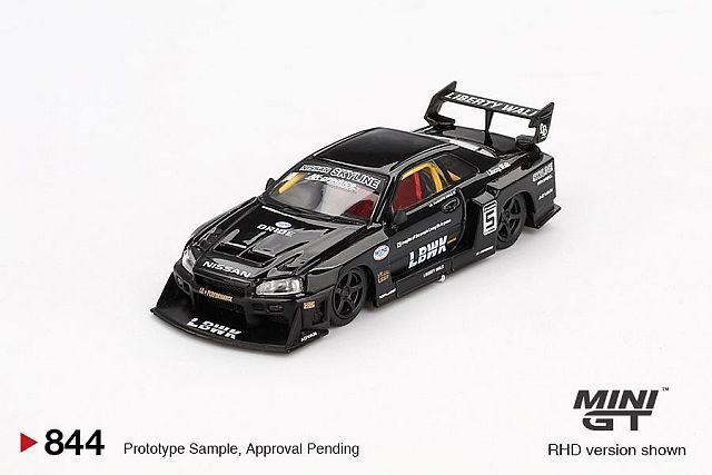 ミニカー LB-ER34 Super Silhouette NISSAN SKYLINE CM Model 1:64 Nissan Skyline ER34 LBWK Super Silhouette