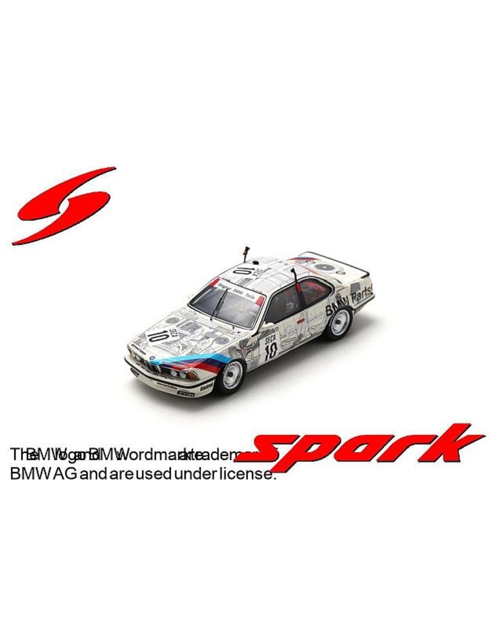 BMW BMW Csi #10(24.Spa 1986)E.Pirro/R.Ravlagia/G.Berger