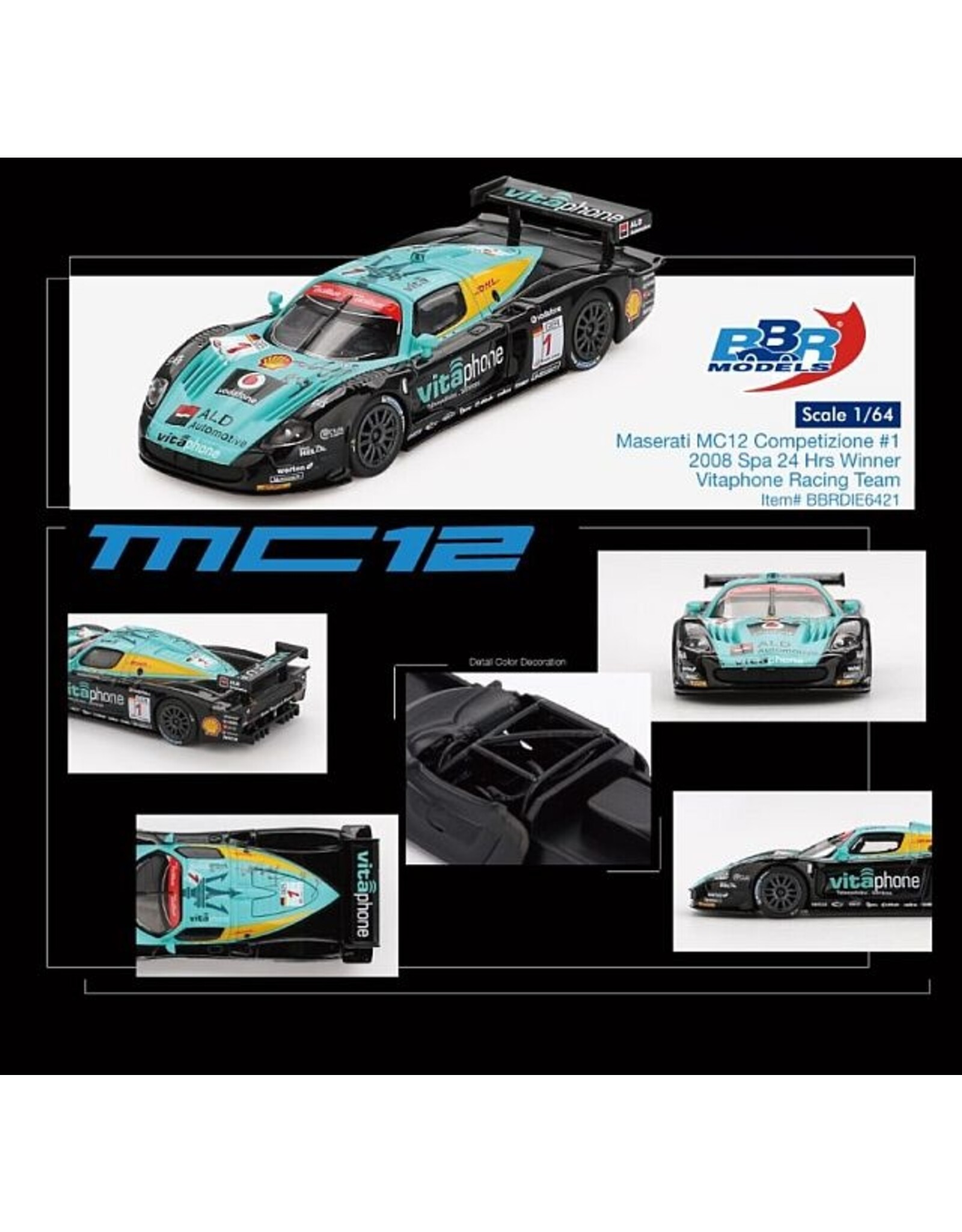 Maserati Maserati MC12 Competizione #1(Vitaphone Racing Team)2008 Spa 24h Winner