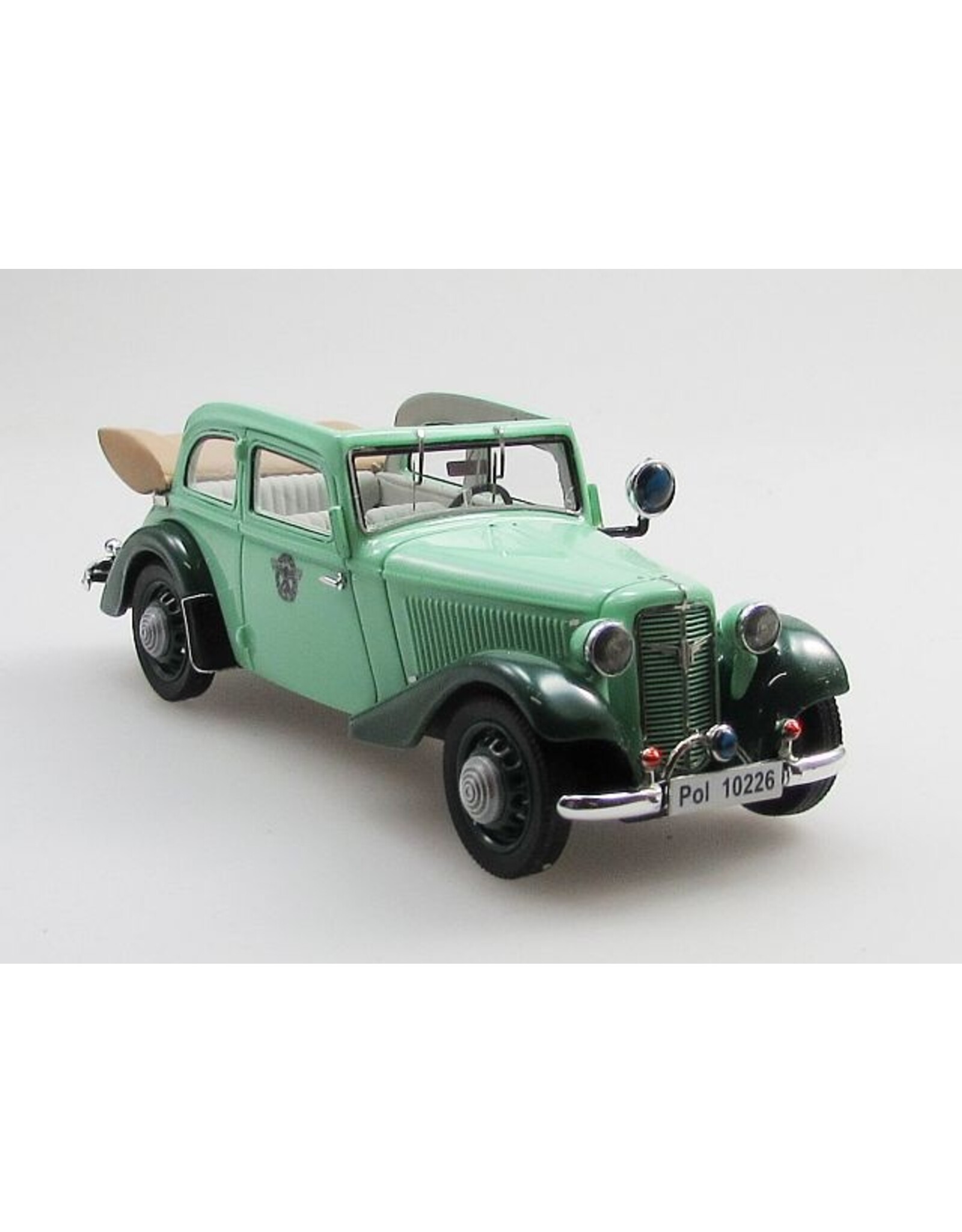 Adler Adler Trumpf Junior 2-door cabrio limousine Reichs Polizei(open roof)2 tones green(1937-41)