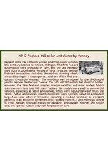 Packard by Henney Packard 160(1942)sedan Ambulance by Henney(white/red)