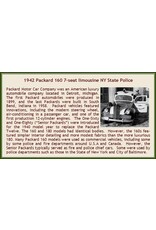 Packard Packard 160(1942)7-places limousine Police car New York(white/black)