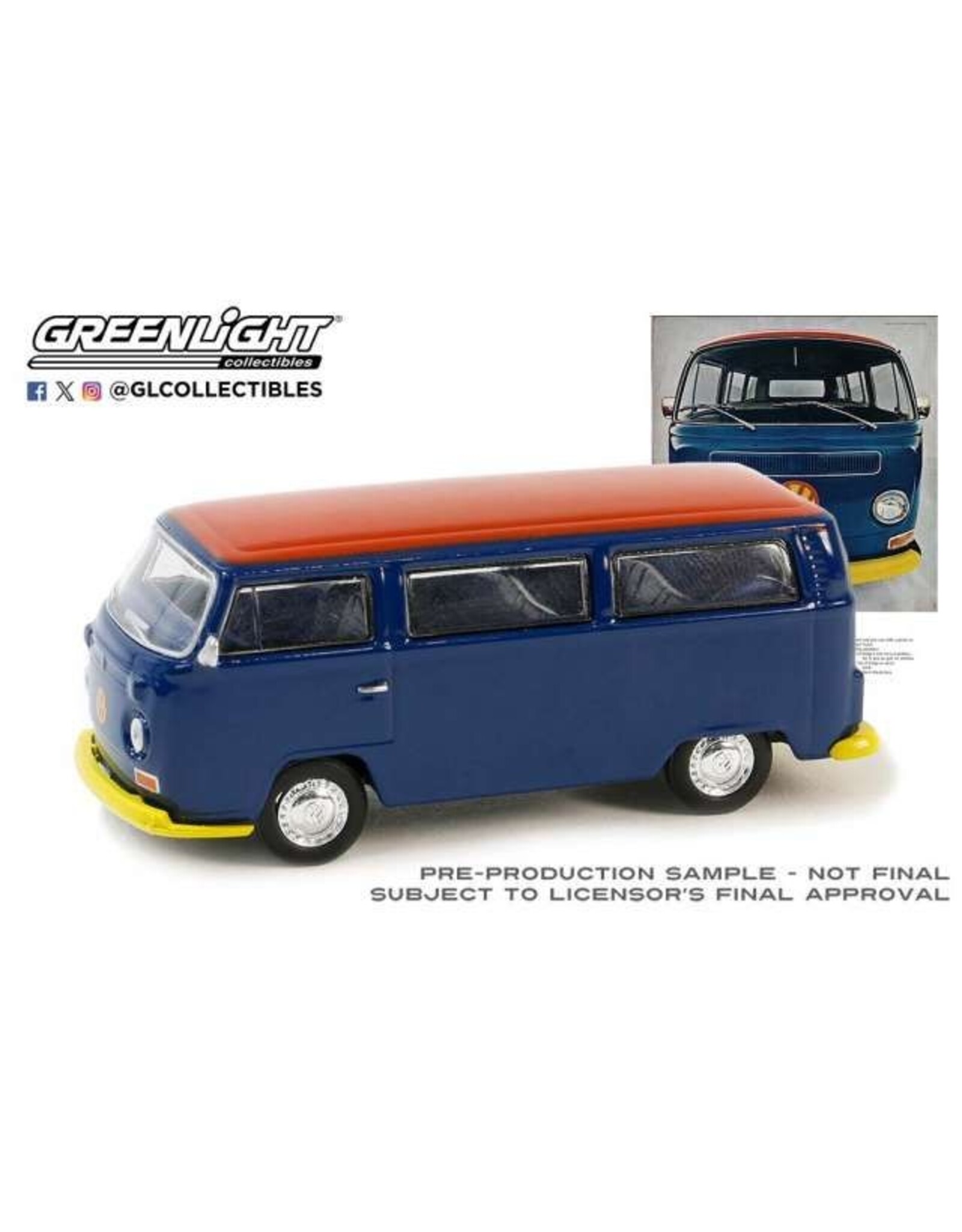 Volkswagen Volkswagen Type 2 T2(1968)blue/red roof