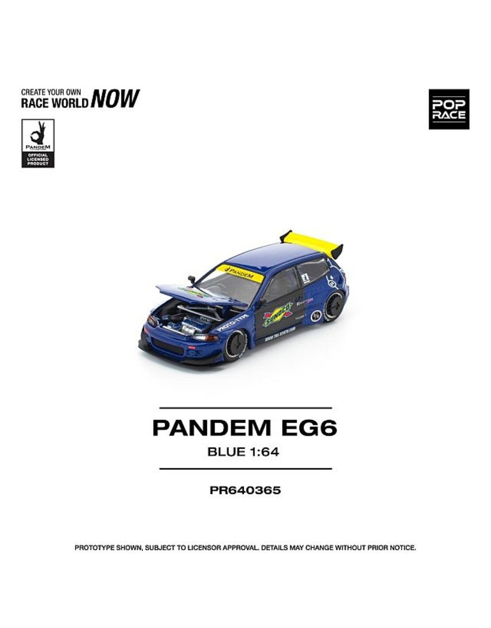 Honda Pandem Civic EG6(blue/black)
