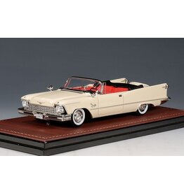 Imperial(Chrysler) Imperial Crown(1957)Convertible(open roof)single headlight)Desert beige